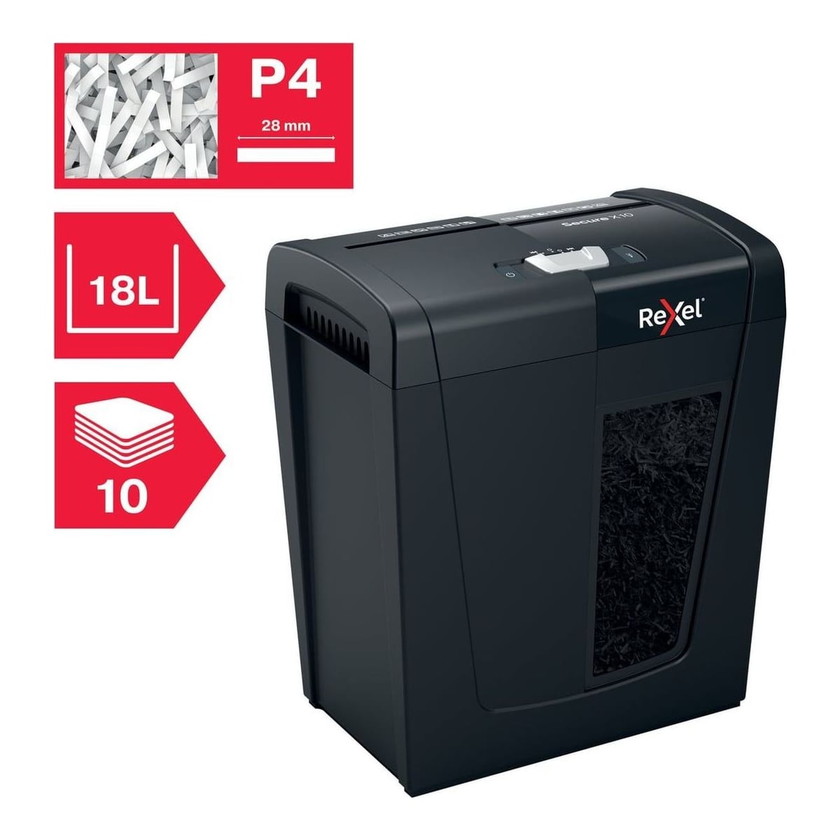 Distrugator Doc Manual Secure X10 Cross-cut Rexel