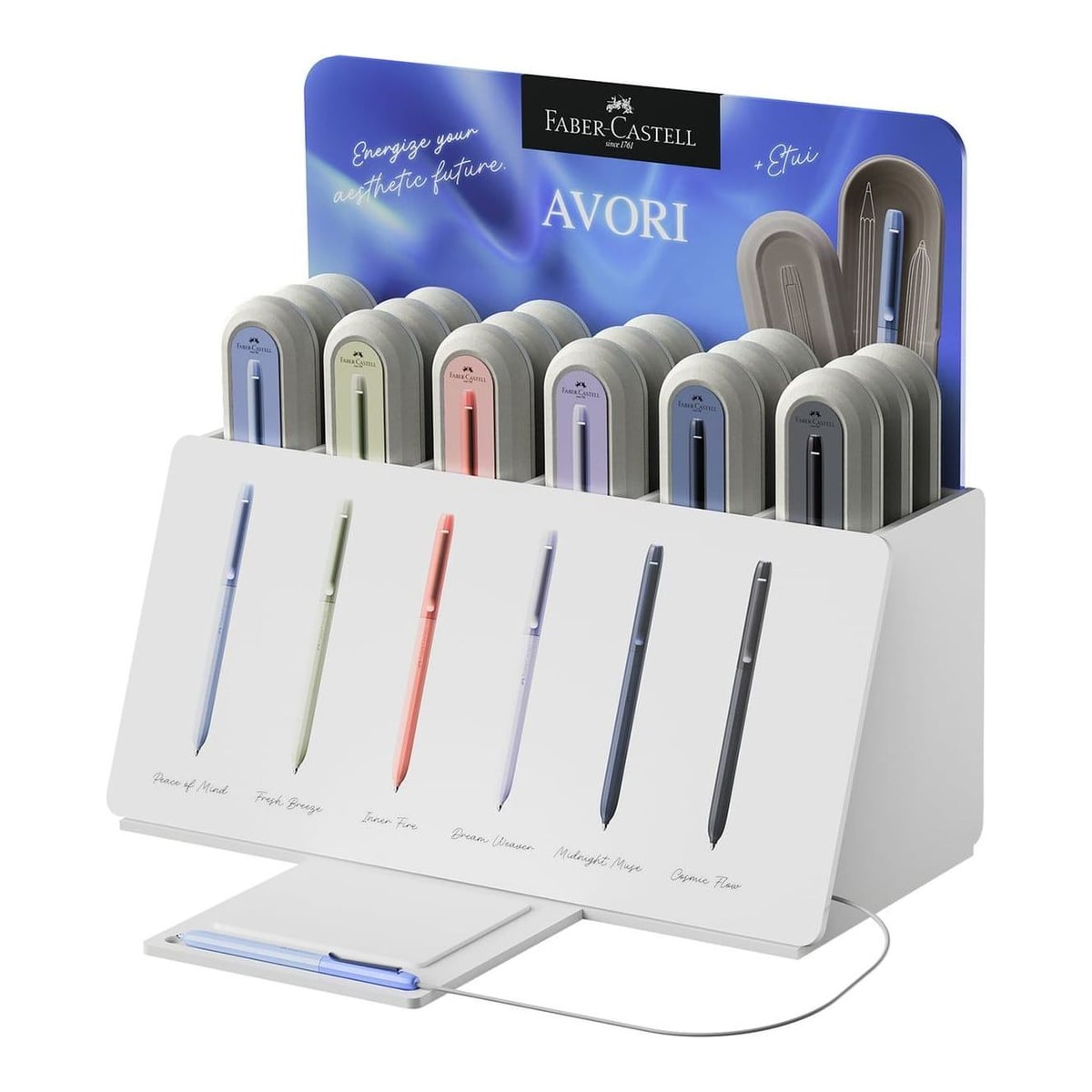 Display 18 Pixuri Avori Xb Diverse Culori Faber-castell