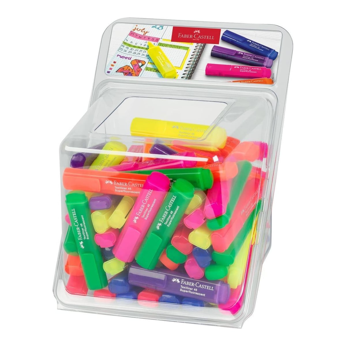 Display 100 Textmarkere Superfluorescente Faber-castell