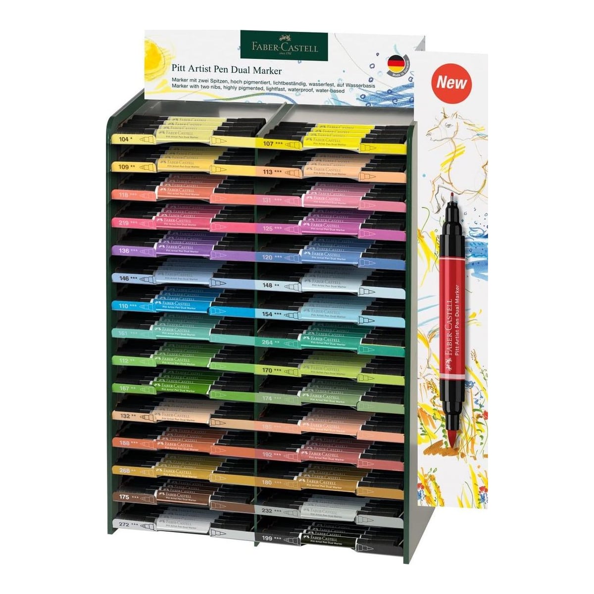 Display 120 Buc Pitt Artist Pen Dual Marker Faber-castell