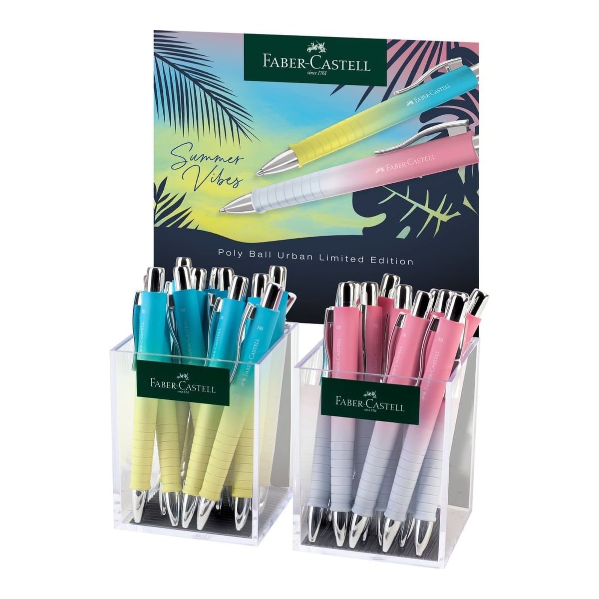 Display 24 Buc Pix Cu Mecanism Si Grip Poly Ball Urban Xb Summer 2024 Faber-castell