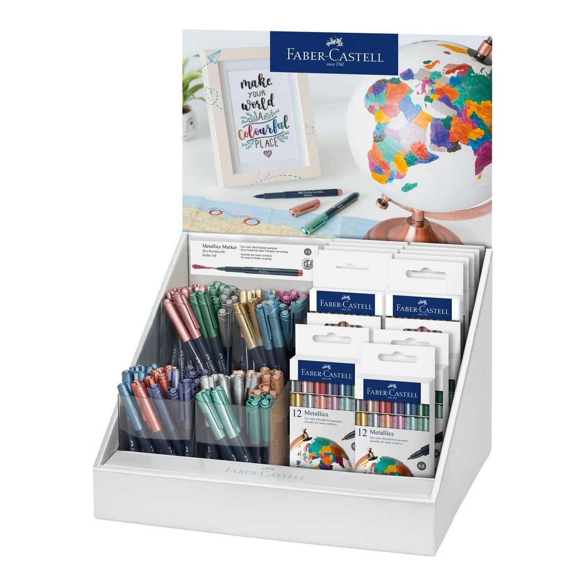 Display 240 Buc Marker Metallics Faber-castell
