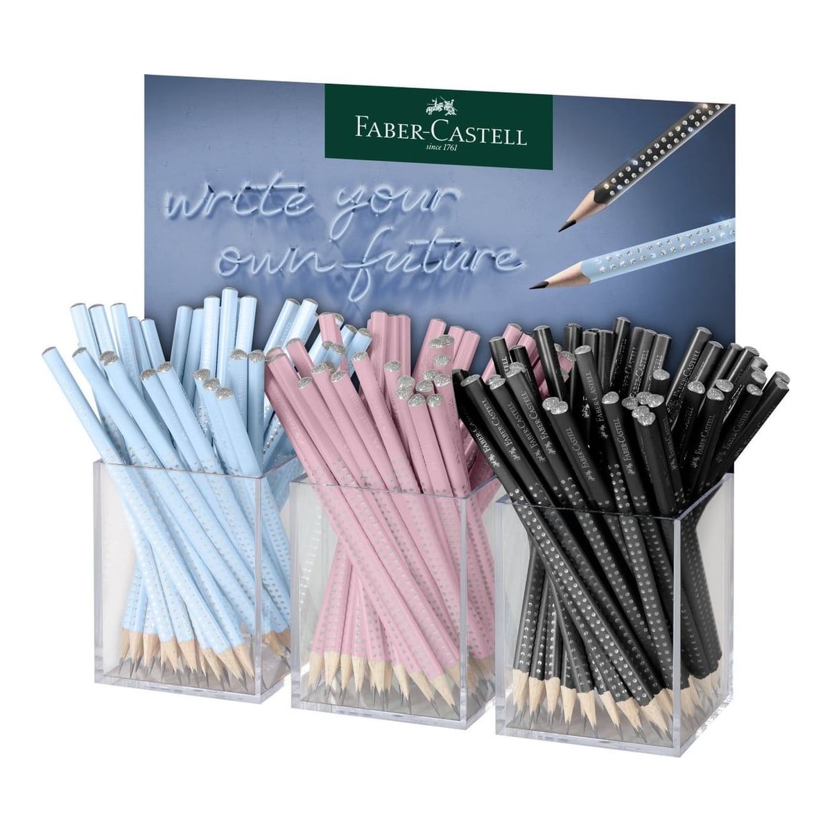 Display 3*48 Buc Creion Grafit Sparkle Harmony 2024 Faber-castell
