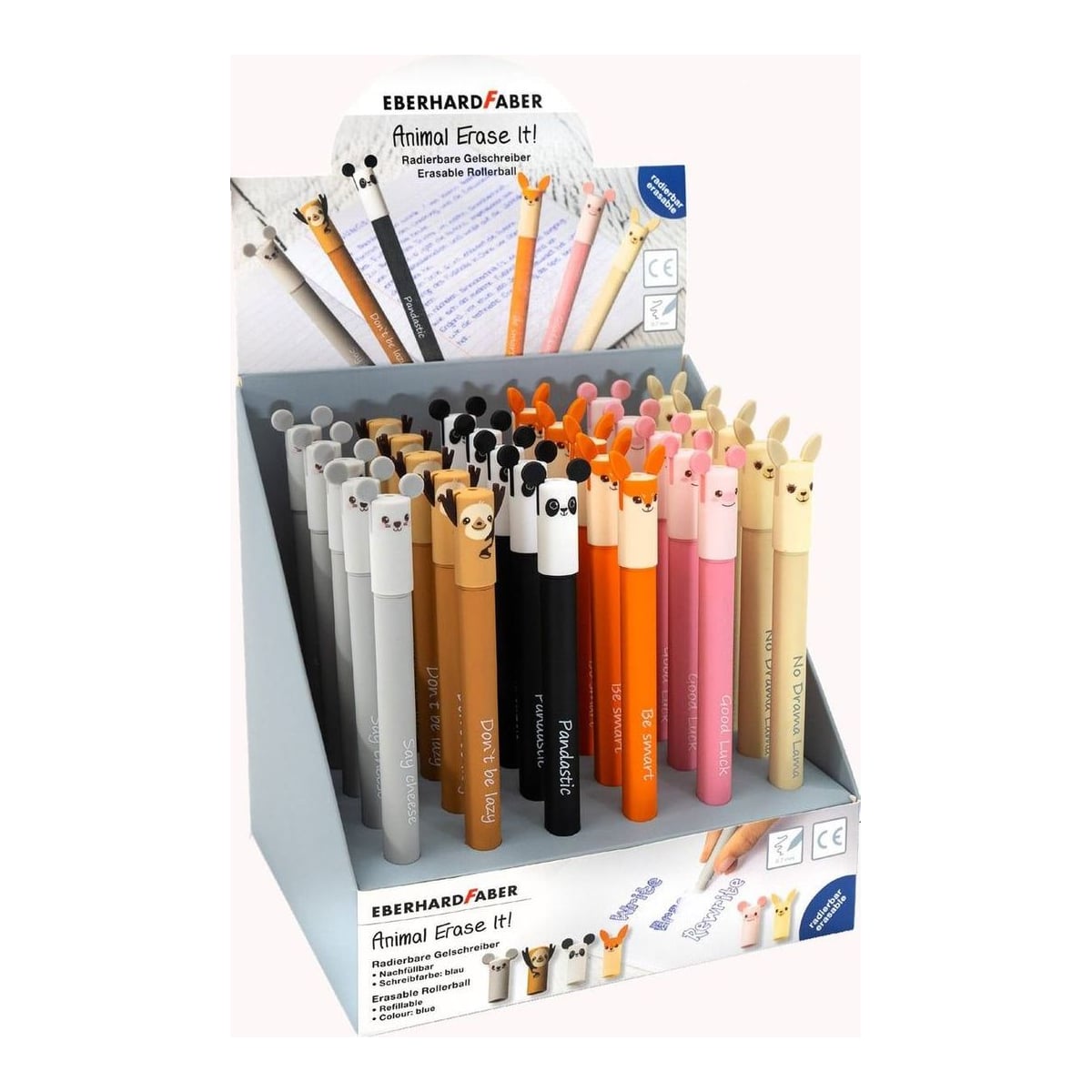 Display 36 Buc Roller 0.7 Mm Albastru Erasable Eberhard Faber
