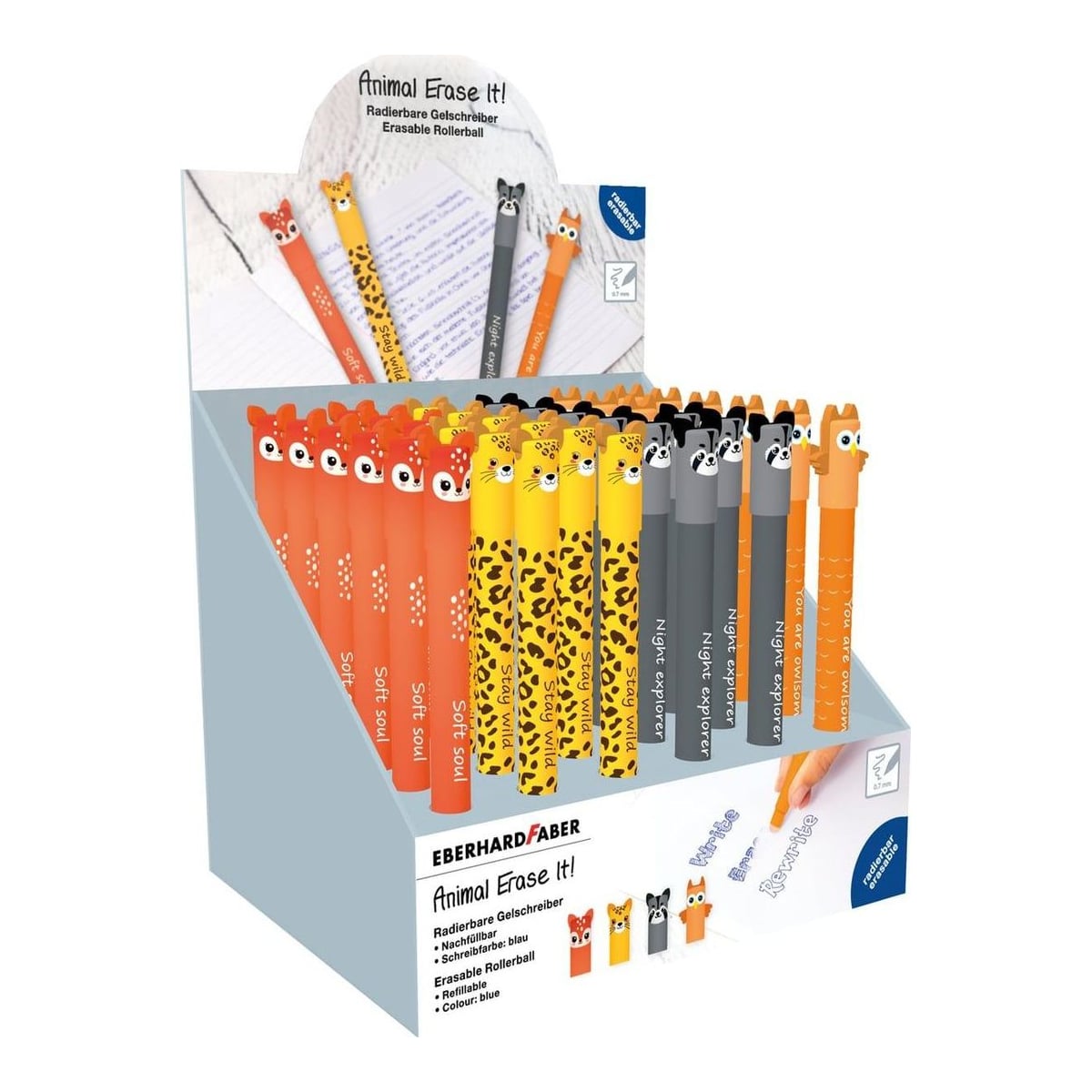 Display 36 Rollere 0.7 Mm Albastru Erasable Ed 2026 Eberhard Faber
