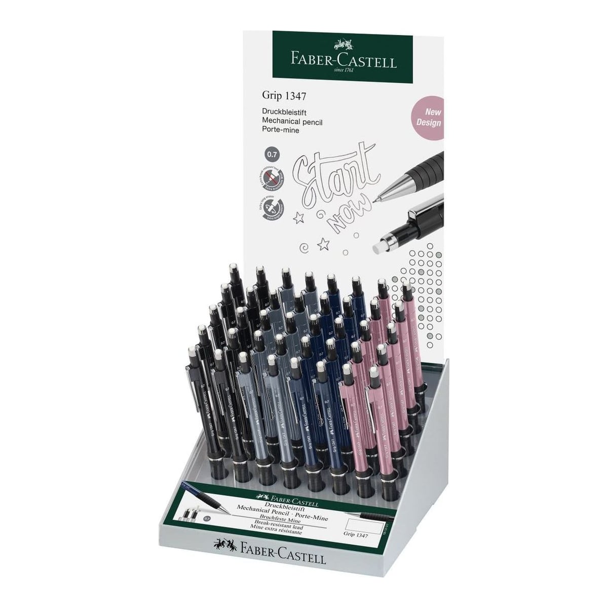 Display 40 Bucati Creion Mecanic 0.7 Mm Grip 1347 Urban Faber-castell
