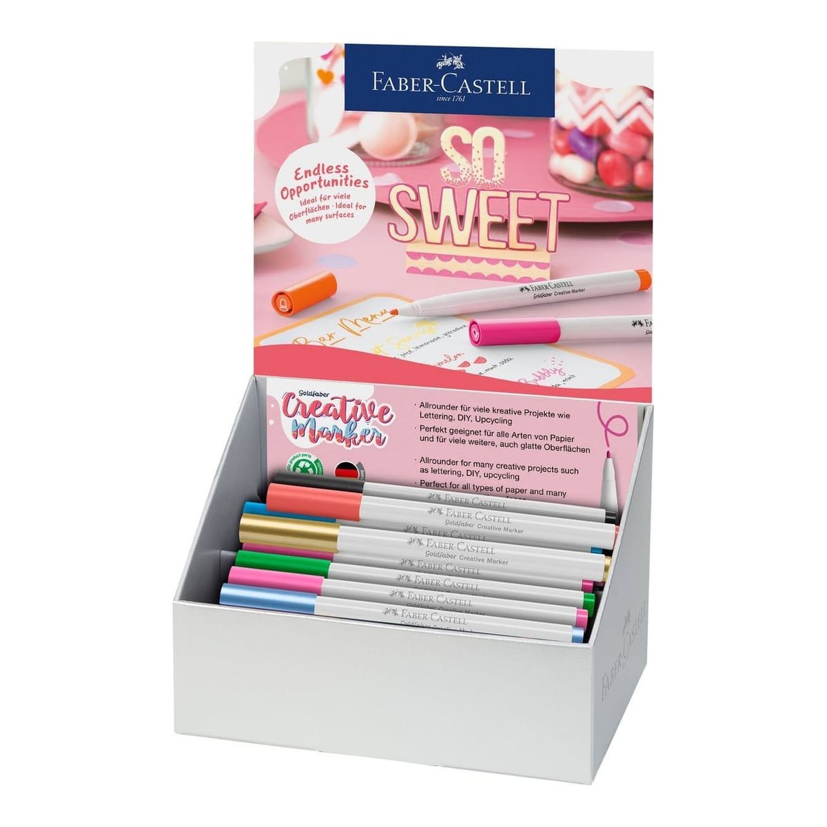 Display 50 Markere Creative Goldfaber 1.5MM Faber-castell