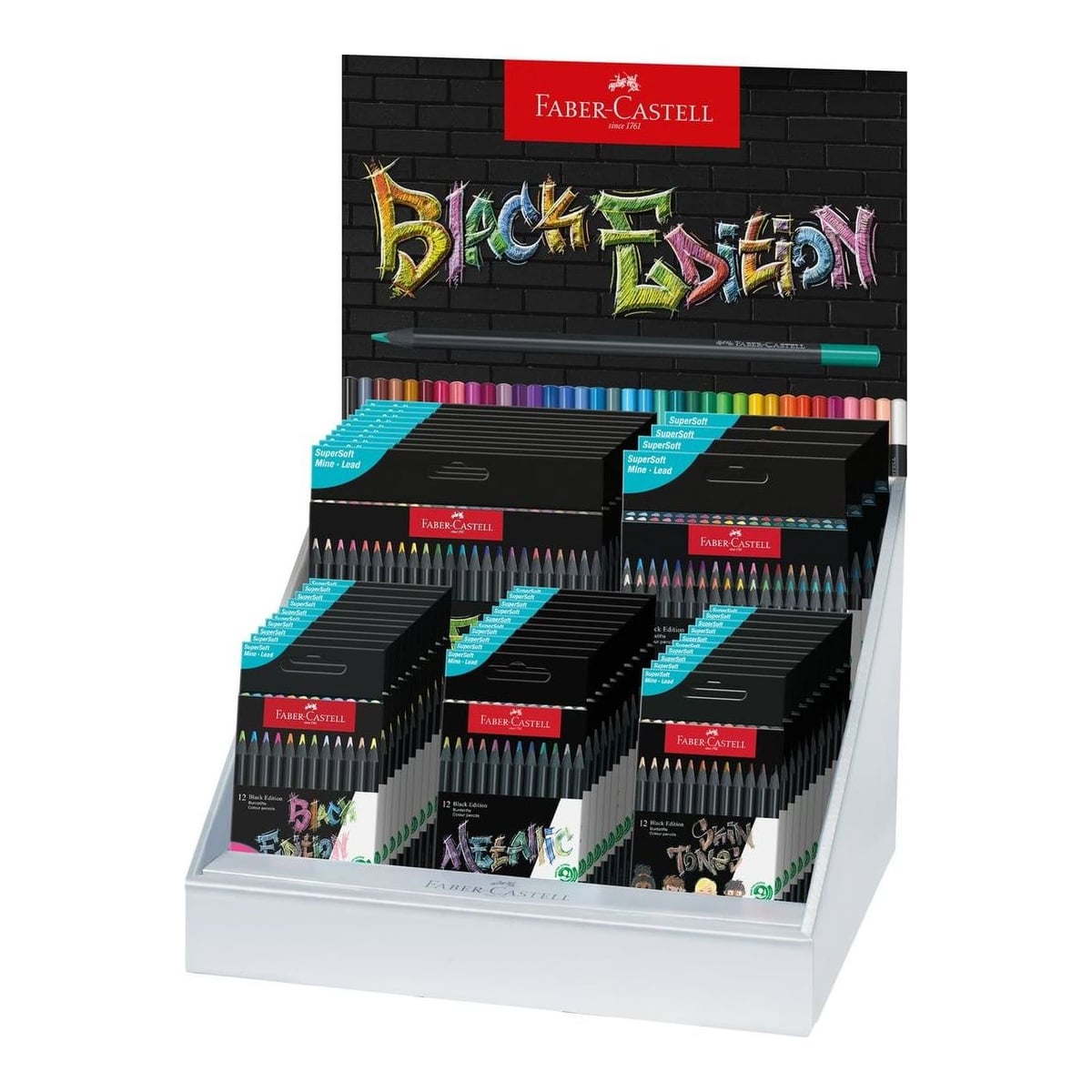 Display Concept Creioane Colorate Black Edition 2024 Faber-castell