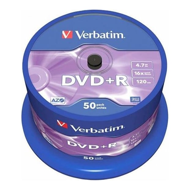 Dvd+r 50/Set Verbatim 4.7 GB 16X 43550
