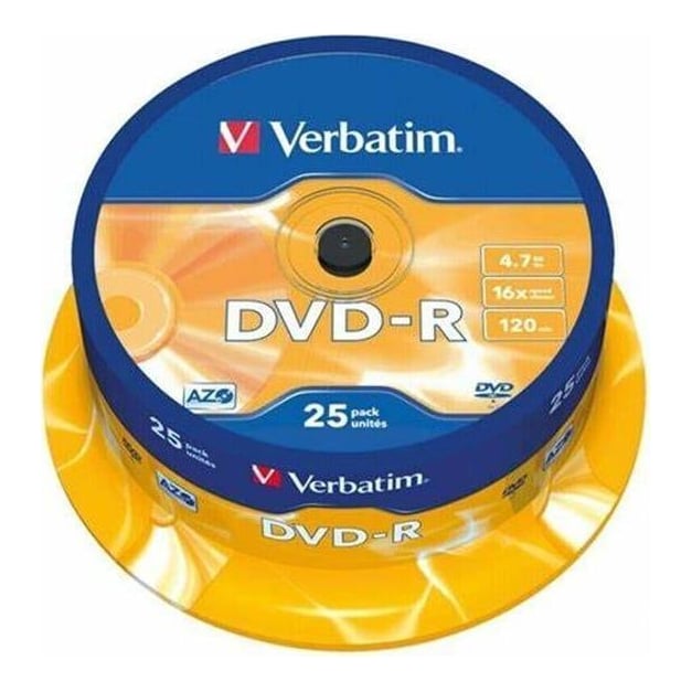 Dvd-r 25/Set Verbatim 4.7 GB 16X 43522