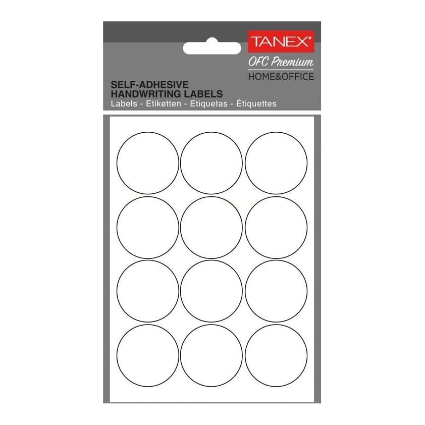 Etichete Rotunde 32MM Albe 120/Tipla Tanex