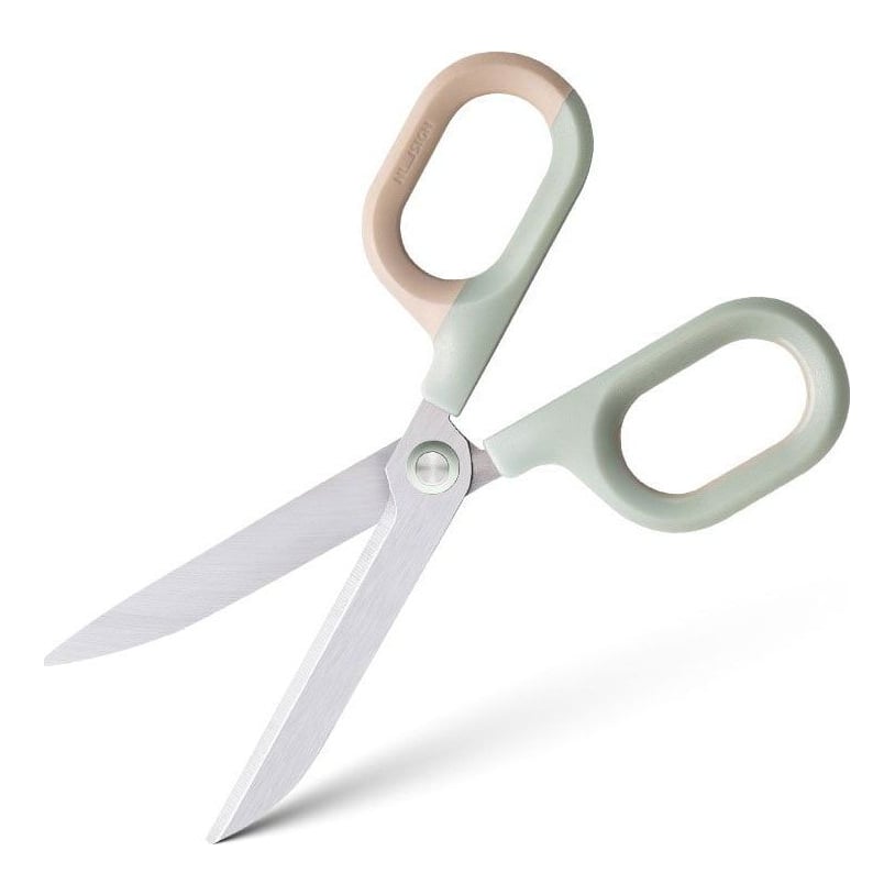 Foarfeca Birou 14,5CM Bicolora Vernil-crem Nusign Deli