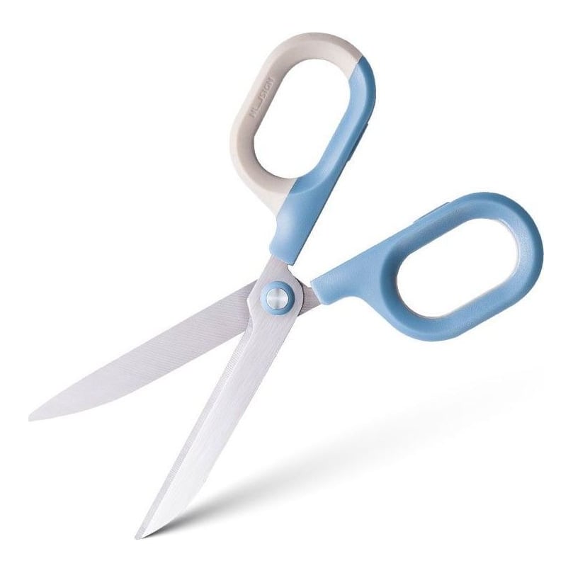 Foarfeca Birou 14,5CM Bicolora Bleu-crem Nusign Deli