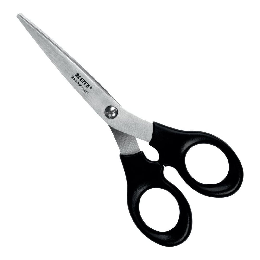 Foarfeca Birou 16.5CM Neagra Otel Inoxidabil Leitz
