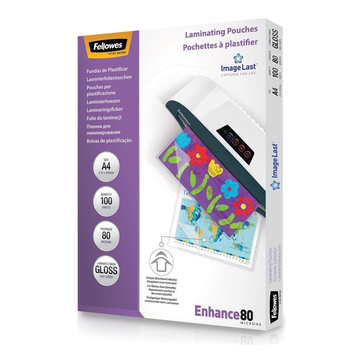 Folie A4 80 Microni 100/Top Fellowes