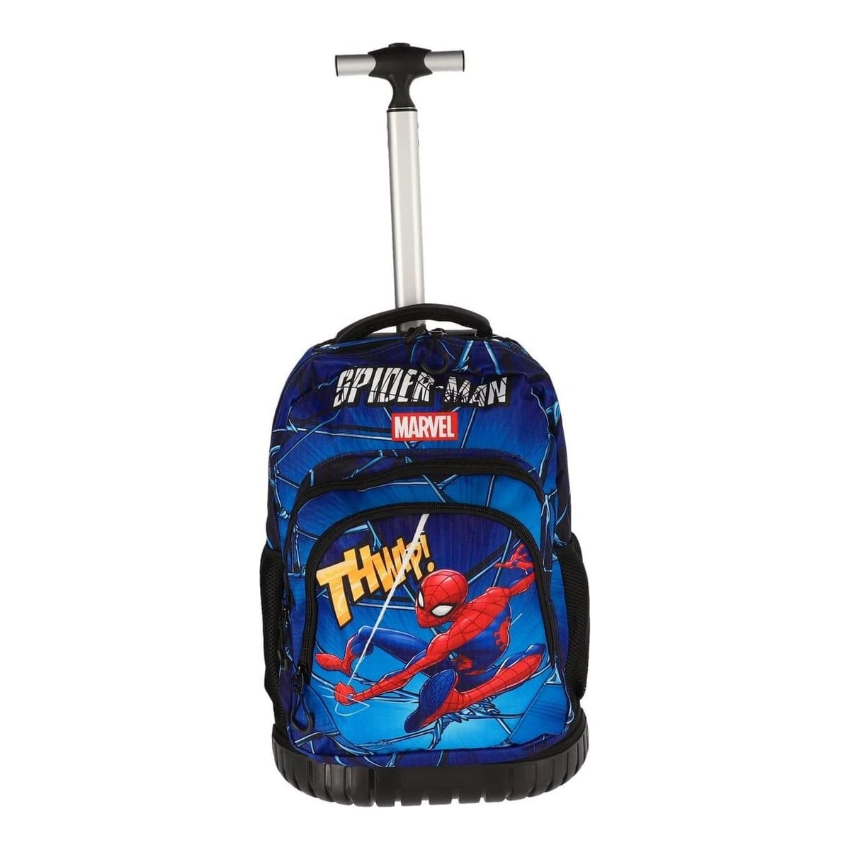 Ghiozdan Troller Cl I-iv Spiderman Albastru 3 Fermoare Pigna