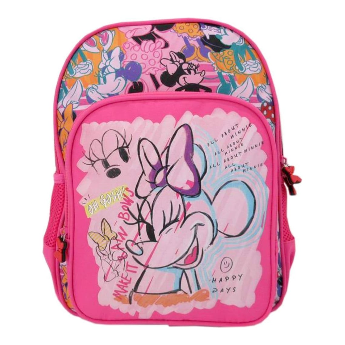 Ghiozdan Clasa 0 Minnie Mouse Roz Who Me 2 Fermoare Pigna