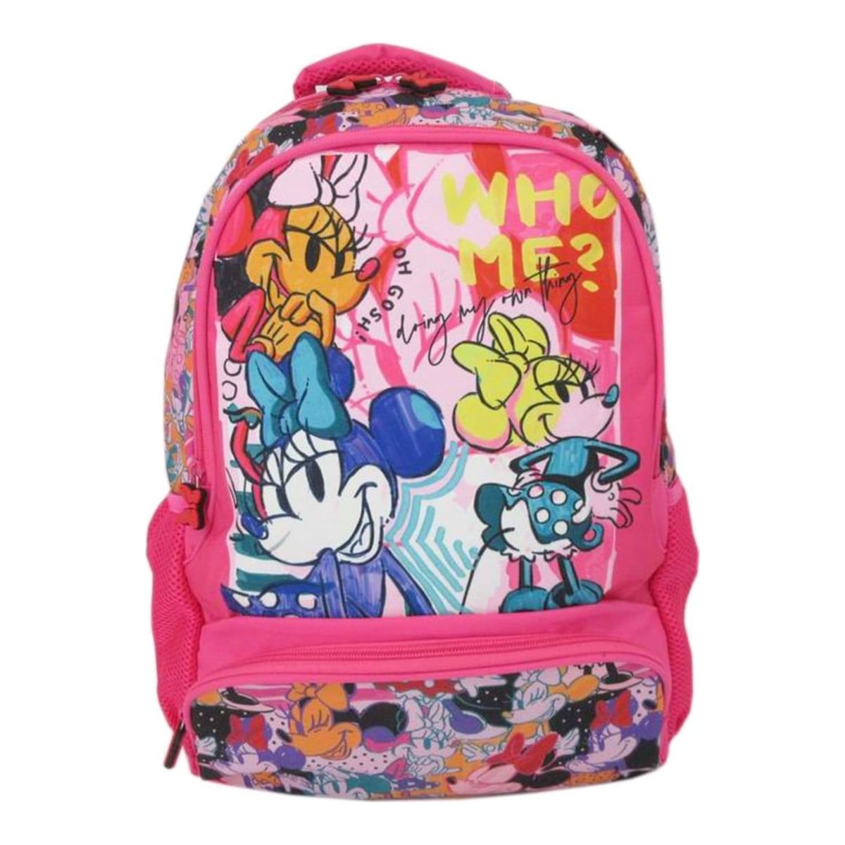 Ghiozdan Clasa 0 Minnie Mouse Roz Who Me 3 Fermoare Pigna