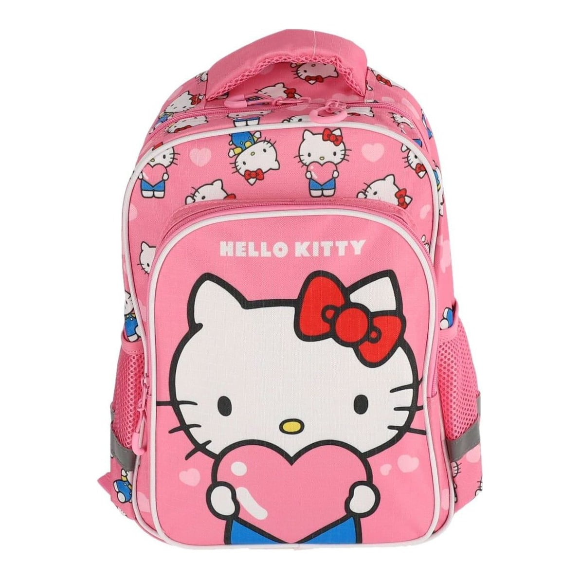 Ghiozdan Clasa 0 Hello Kitty Roz 2 Fermoare Pigna