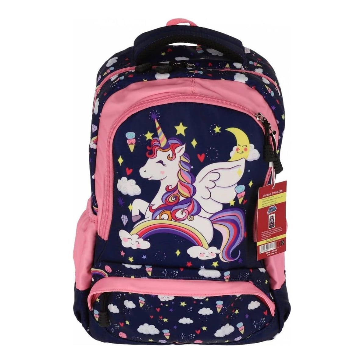 Ghiozdan Clasa 0 Unicorn Bleu Star 3 Fermoare Pigna