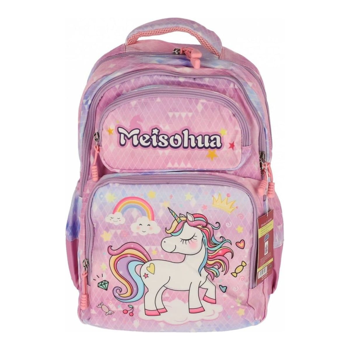 Ghiozdan Clasa 0 Unicorn Mov 4 Fermoare Pigna
