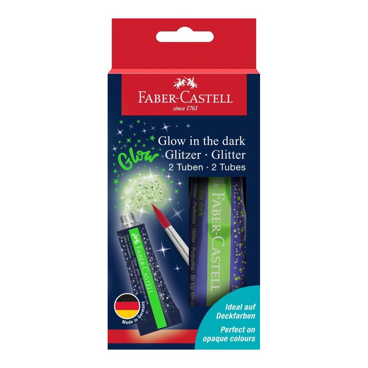 Glitter Glow In The Dark Set 2X12 Ml Faber-castell