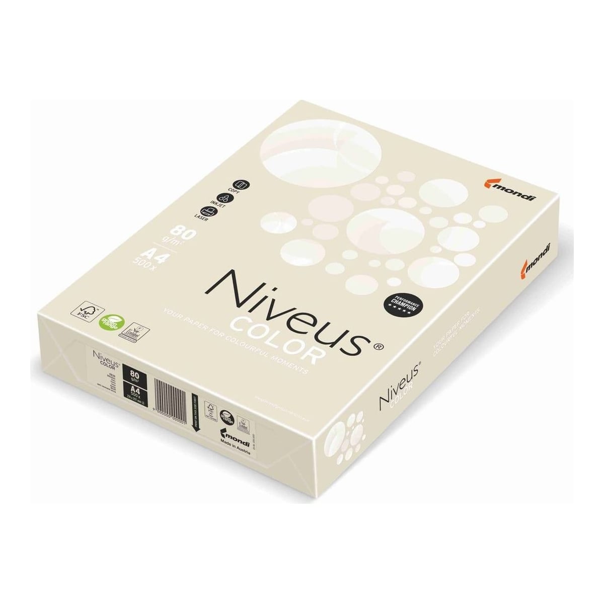 Hartie Copiator A4 Crem Ivory Pal 80G 500/Top EB26 Niveus