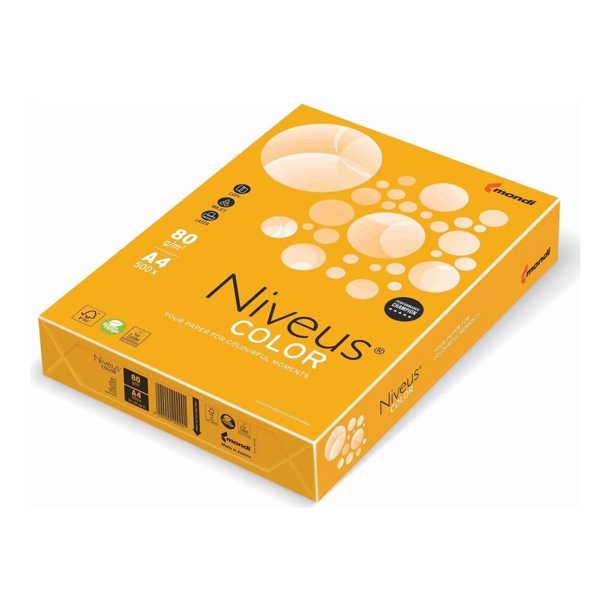 Hartie Copiator A4 Portocaliu Gold Trend 80G 500/Top AG10 Niveus
