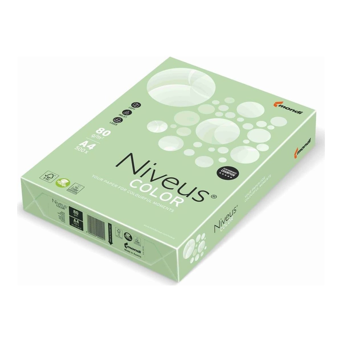 Hartie Copiator A4 Verde Deschis Pal 80G 500/Top MG28 Niveus