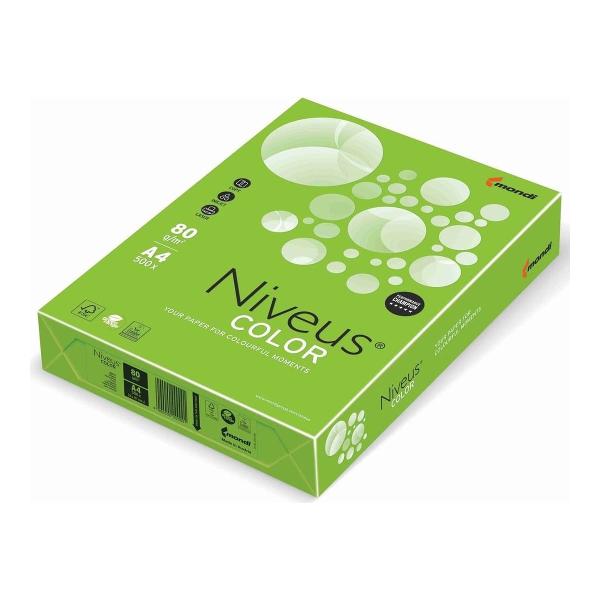 Hartie Copiator A4 Verde Intens 80G 500/Top MA42 Niveus