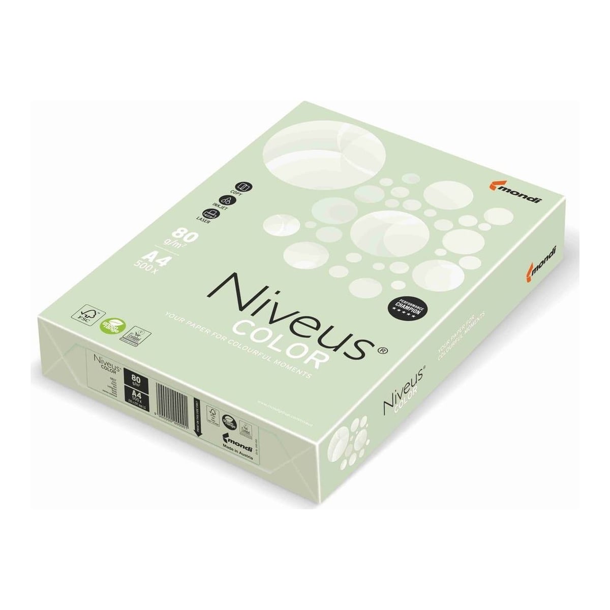 Hartie Copiator A4 Verde Pal 80G 500/Top GN27 Niveus