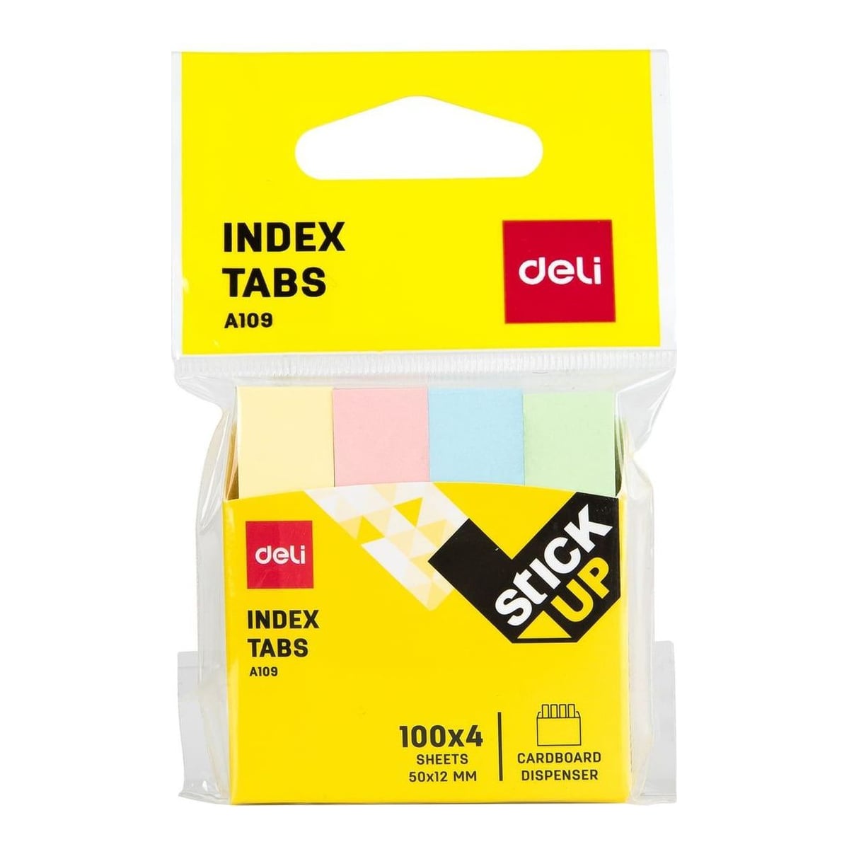 Index Adeziv Hartie 12*50MM 4 Culori 100 File Deli