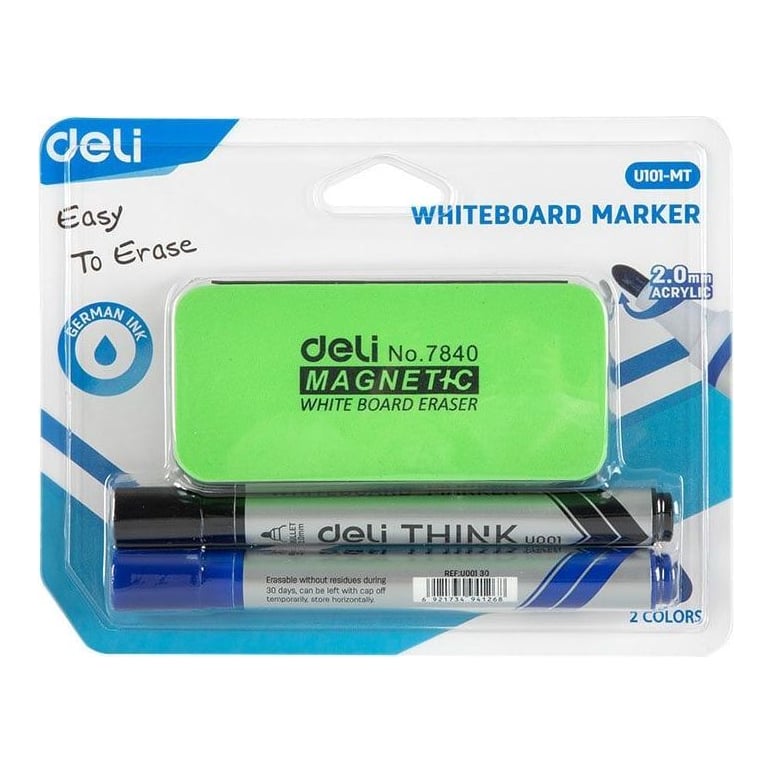 Kit Whiteboard (BURETE+2 Markere) Deli