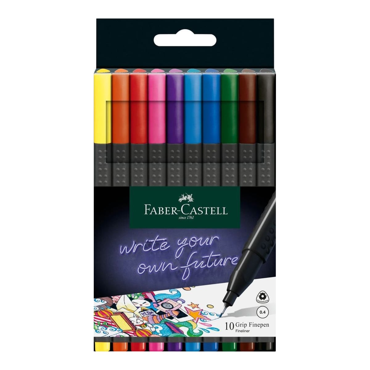 Liner 0.4MM Set 10 Grip Faber-castell