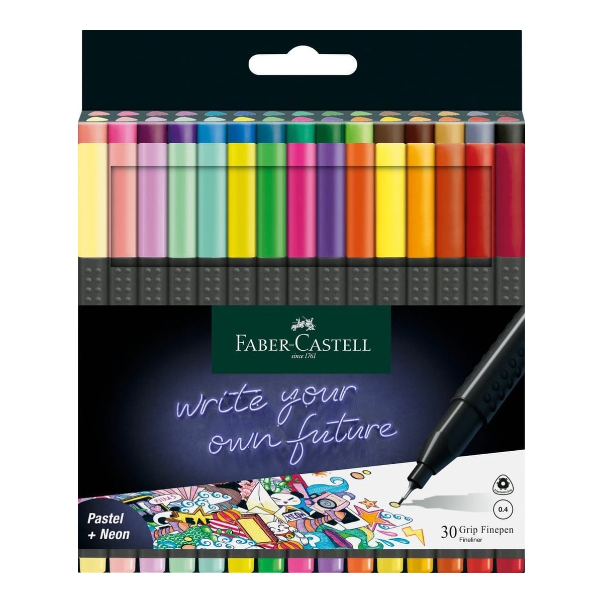 Liner 0.4MM Set 30 Grip Faber-castell