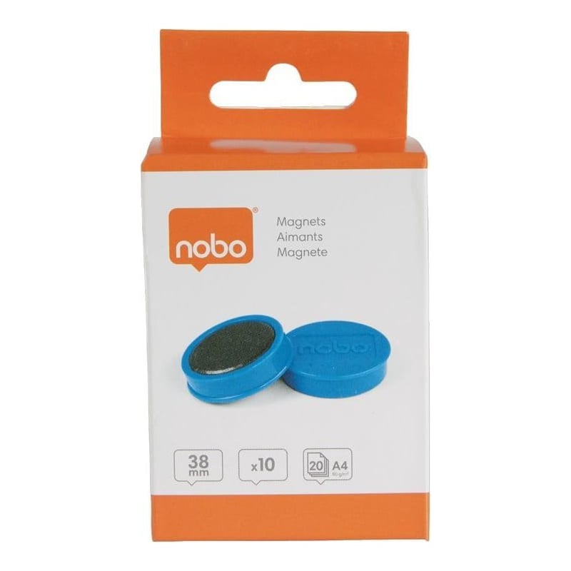 Magneti Whiteboard 38MM 10/Set Albastri Nobo