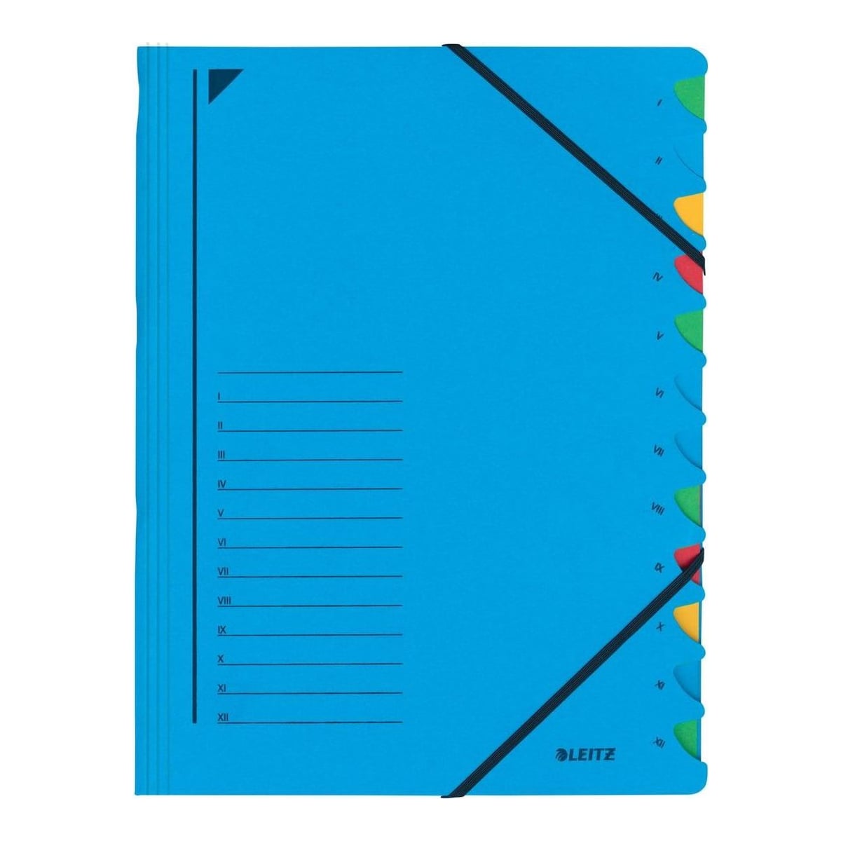 Mapa Carton Cu Elastic 12 Separatoare Fashion Leitz