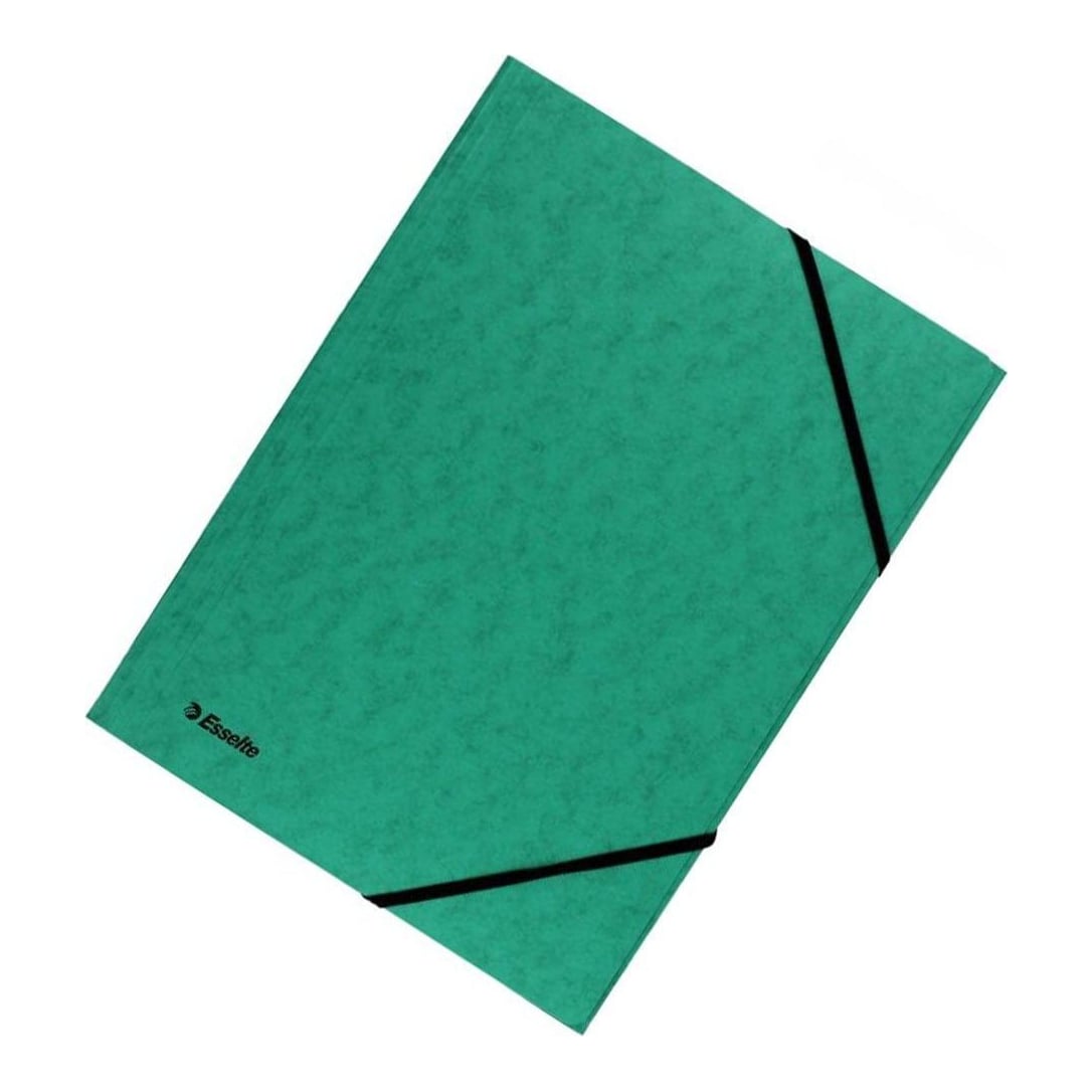 Mapa Carton Cu Elastic Lux Verde Esselte