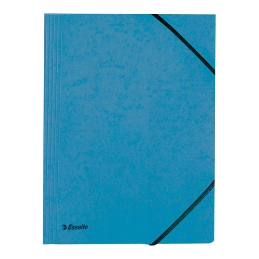 Mapa Carton Cu Elastic Lux Albastra Esselte