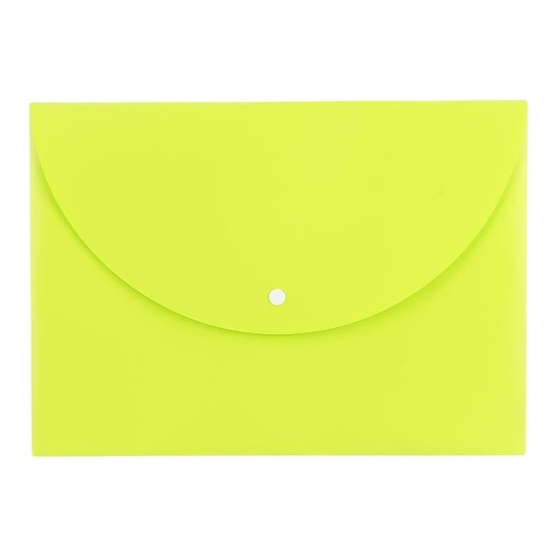 Mapa Plastic Cu Buton A4 Div. Culori Neon Deli