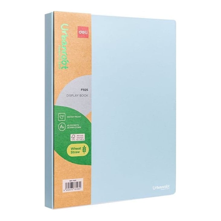 Mapa Prezentare 40 Folii Material Eco Din Fibre De Grau Culori Asortate Deli