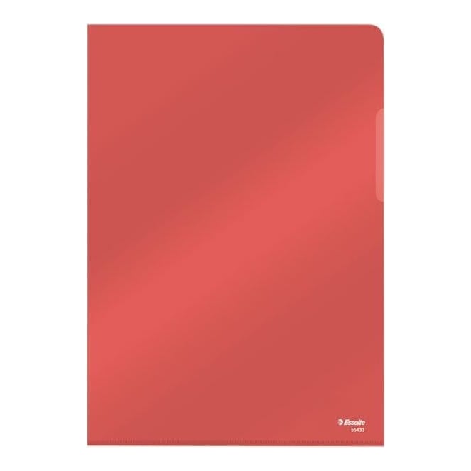 Mapa Protectie A4 Cristal Tip L Rosie 150 Microni Esselte