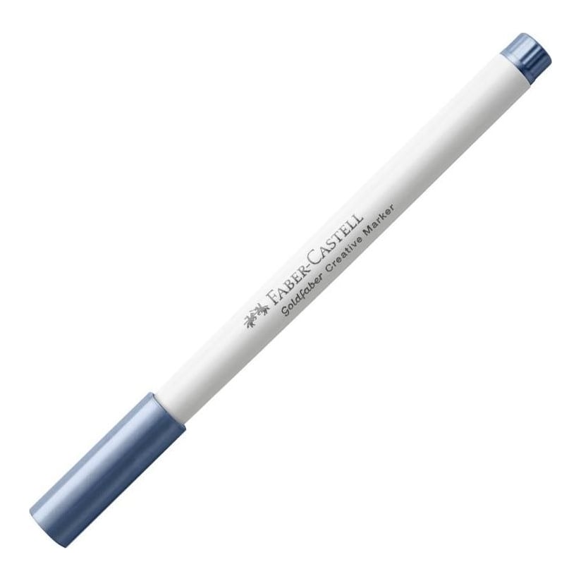 Marker Creativ Goldfaber Albastru Marin Metalizat 553 B Faber-castell