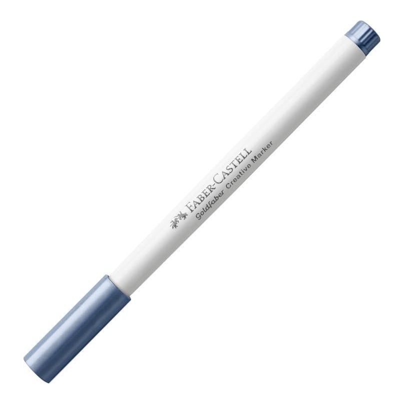 Marker Creativ Goldfaber Albastru Metalizat 553 C Faber-castell