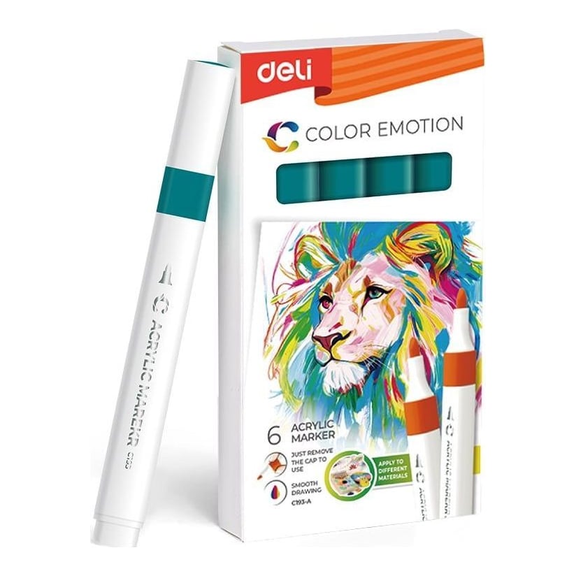 Marker Acrilic Verde Turcoaz Color Emotion Deli