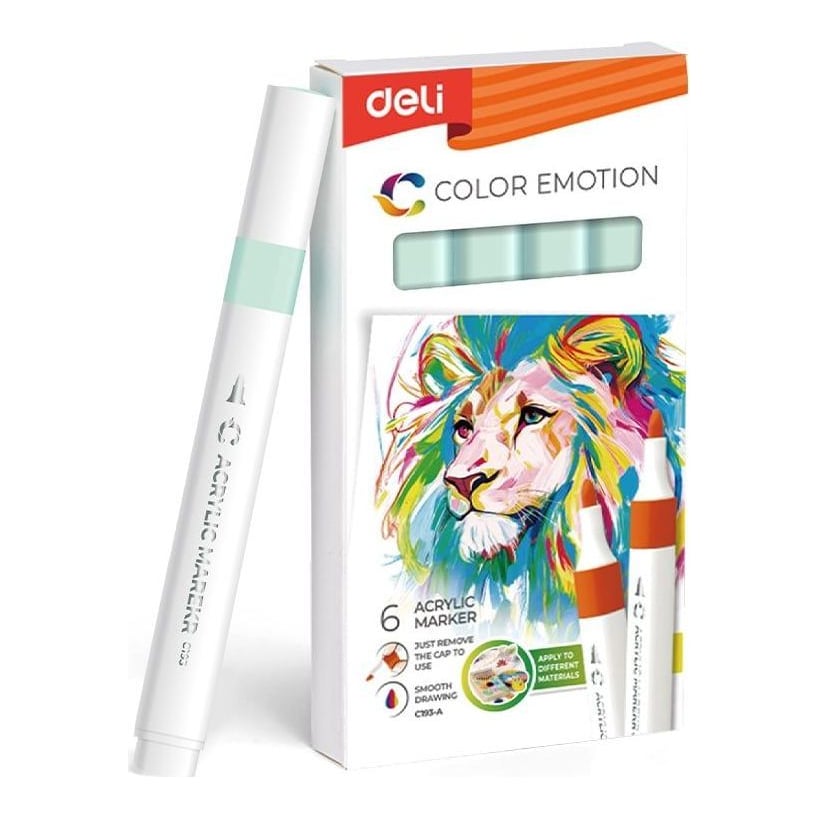Marker Acrilic Vernil Color Emotion Deli