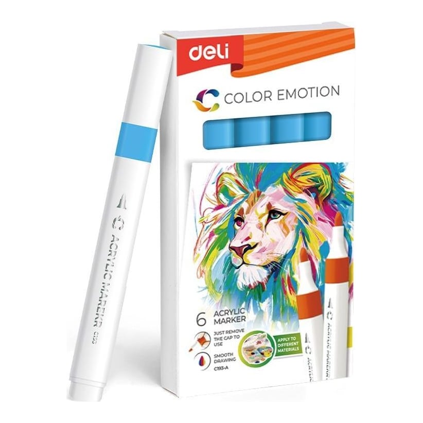 Marker Acrilic Albastru Pastel Color Emotion Deli