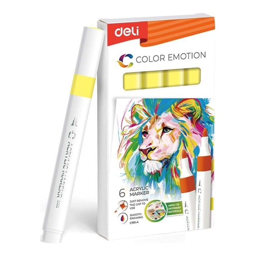 Marker Acrilic Galben Canar Color Emotion Deli
