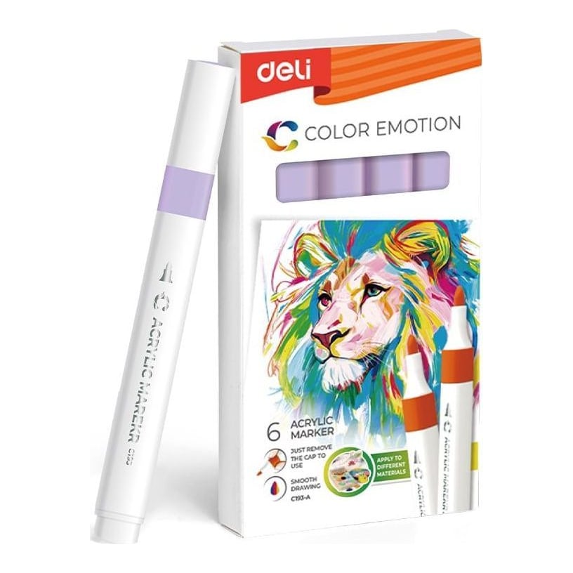 Marker Acrilic Levantica Color Emotion Deli