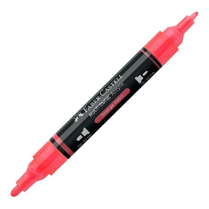 Marker Acrilic Multimark Cul. 255 Portocaliu Neon Faber-castell